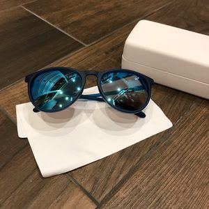 Polaroid Blue Tinted Mirror Sunglasses